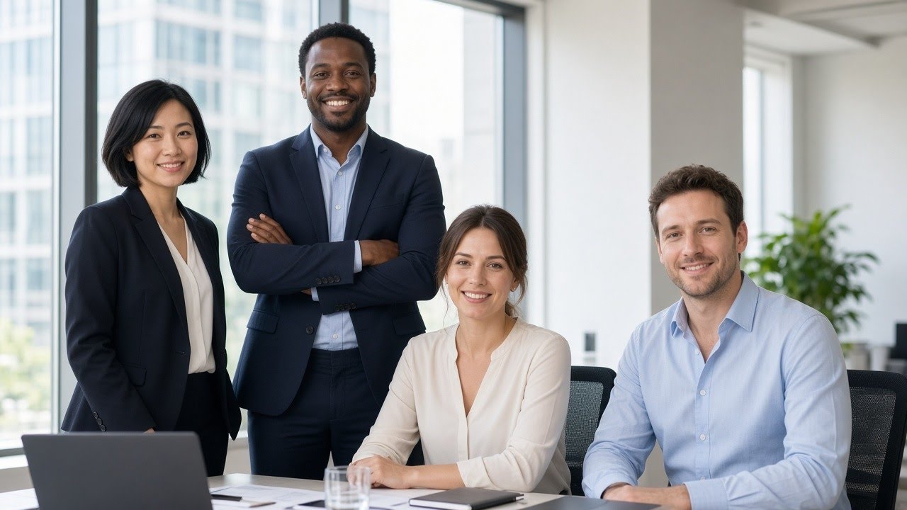 Professionals representing a culture of trust
